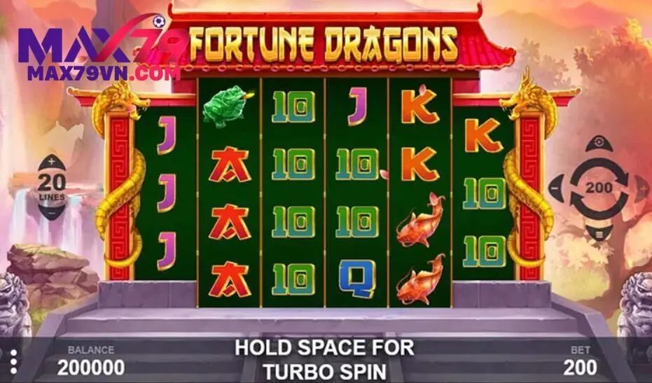 Nhiều biểu tượng trong Fortune Dragon Max79